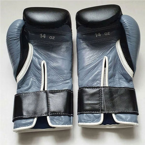 Guantes de Boxeo de Cuero de Primera Calidad con Correa de Muñeca Ajustable y Cierre de Gancho y Bucle para Combate Profesional Unisex - Product Image 6