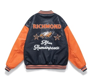 Blouson Bomber Vintage Homme en Cuir Satiné avec Doublure en Laine Écologique Respirante à Séchage Rapide pour l'Hiver - Product Image 2