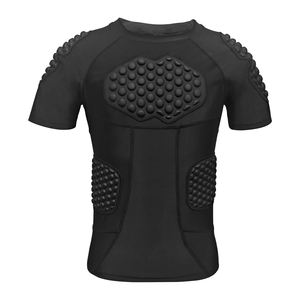 Camiseta Deportiva Profesional de Compresión con Relleno en las Mangas Cortas, Protección Deportiva, Poliéster y Elastano - Product Image 1