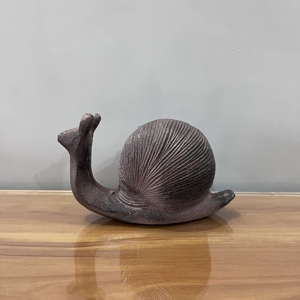Figura decorativa de caracol de metal, estatua de animal vintage, decoración de mesa para el hogar y el jardín - Product Image 3