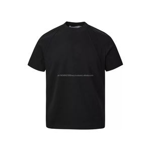 Camiseta de Cuello Redondo Pequeño para Hombre, de Alta Calidad, 280G, de Algodón y Elastano, con Tejido de Capa de Aire, Talla Grande, Estilo Casual, Lisa - Product Image 5