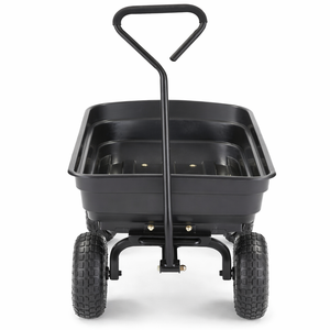 Carretilla de Jardín con Ruedas, Carro de Transporte Resistente con Marco de Acero y Neumáticos Inflables para Jardín y Césped ODGGAD007 - Product Image 2