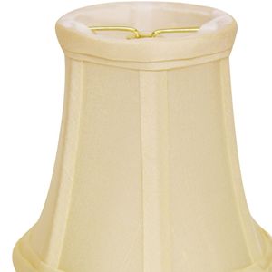 Set di 6 paralumi Dupioni in pura seta inclinati con fermaglio fiamma uova-eleganti copertine per decorazioni per la casa - Product Image 2