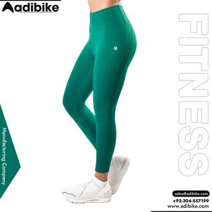 Pantalones de Yoga de Cintura Alta para Mujer, Leggings con Patrón Sólido y Elasticidad en Cuatro Direcciones, Tejido Transpirable de Spandex/Poliéster, Ligeros - Product Image 3
