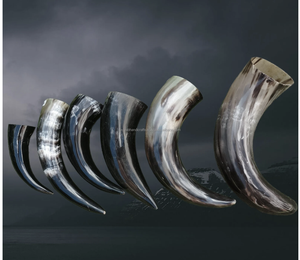 แก้วมักทรงเขาสัตว์ไวกิ้งควายธรรมชาติรับโลโก้และขนาดที่มีคุณภาพสูง - Product Image 4