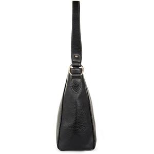 Bolso de Hombro Tipo Hobo de Cuero Vegano Negro, Bolso de Mano con Cremallera, Gran Capacidad, Bolso de Viaje para Mujer - Product Image 3