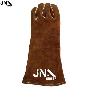 Gants de travail en cuir de vachette pleine fleur haute performance, très demandés, pour la protection des mains en milieu industriel et la soudure - Product Image 3