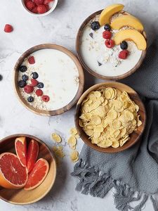 Ensemble de bols de service en bois faits à la main, bols à collation et à sauce en bois naturel - Product Image 4