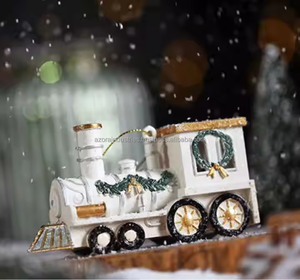 Ornements de Noël en fer Navidad Treno Di Natale Boules et cloches suspendues pour arbre et décoration de la maison - Product Image 2