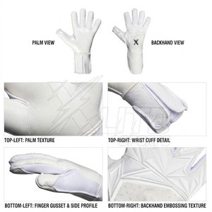 Guantes de Portero Profesionales Unisex Transpirables Antideslizantes de Goma para Entrenamiento y Competición de Fútbol - Product Image 2