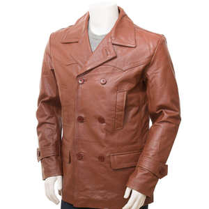 Chaqueta de Cuero Genuino para Hombre, Estilo Urbano, con Cierre, Impermeable, Resistente al Viento, Tejido Transpirable, Colores Personalizados - Rebajas de Invierno - Product Image 1