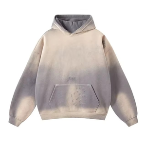 Latest Style Men Acid Wash Hoodie Winter Waterproof 100% Cotton OEM Service Casual Wear Private Label Low MOQ - Product Image 1