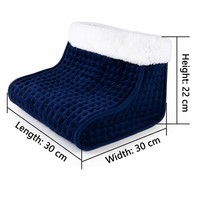 Coussin chauffant en velours cristal et laine d'agneau Sherpa avec contrôleur LED détachable, 3 niveaux de chaleur réglables et minuterie OEM/ODM