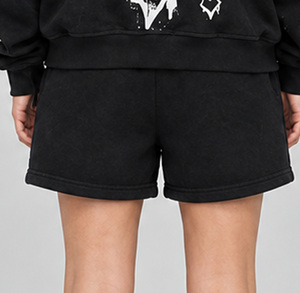 OEM <b>Custom</b> Women Hoodie Shorts Set Polyester Cotton Casual Screen Printing Personalized Print Lounge Outfit Matching Two Piece - Product Image 6