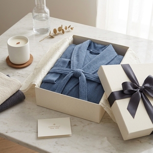 Albornoz de Algodón Orgánico Certificado GOTS para Adultos, Ecológico y Sostenible, Suave, de Felpa, para Spa y Hotel, con Logotipo Personalizado, Diseño de Lujo Unisex - Product Image 4