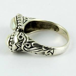 Conception riche de perles en forme de poire, bagues en argent Sterling 925, vente en gros de bijoux uniques - Product Image 4