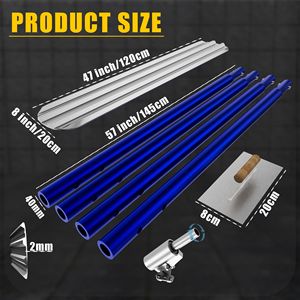 Flotador de Concreto de Aleación de Magnesio y Aluminio de 48 x 8 Pulgadas con 4 Asas Combinables, Esparcidor de Concreto con Caja de Herramientas de Transporte, Herramientas para Concreto - Product Image 4