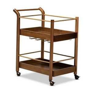 Carrito de Servicio Industrial de 2 Niveles Skies Trader, Carrito de Bar Móvil de Metal con Bandeja Profunda, Estante de Almacenamiento con Ruedas, Carrito de Cocina con Ruedas - Product Image 3