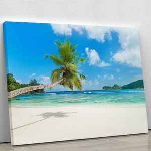 Stampa su tela o poster della serie Tropical Beach Baie Lazare con protezione per lo schermo - Product Image 2