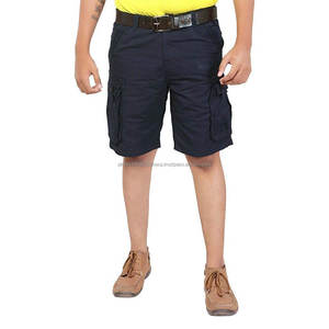 Custom Private Label Solid Polyester/Cotton Quick Dry High Street Style Cargo <b>Shorts</b> for <b>Men</b> - Product Image 1