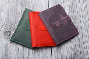 Cowhide Genuine Leather Passport Holder Custom Travel <b>Wallet</b> <b>RFID</b> <b>Blocking</b> Short Fashion Eco-Friendly Organizer PTH-0101 - Product Image 4