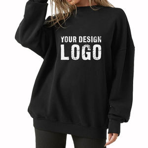 Sudadera Personalizada para Mujer, de Felpa, con Bordado, Cuello Redondo, Estilo Urbano, Venta al Por Mayor de Fábrica - Product Image 1