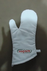 Gants de four en coton résistants aux hautes températures, sûrs et confortables, avec prise en main optimale, niveau de protection ANSI/ISEA 4, trou pour le pouce, logo personnalisé - Product Image 5