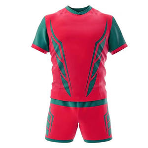 Conjunto de Uniforme de Rugby de Alta Calidad, Transpirable, Talla Grande, Manga Corta, Nuevo Diseño de Última Moda - Product Image 5