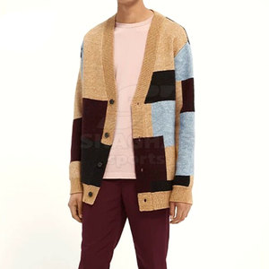 Cardigan pour homme en tricot doux, pull décontracté pour tous les jours, tenue de mode hivernale pour homme - Product Image 2