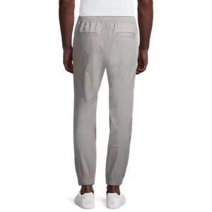 Pantalon Cargo Jogger Homme 2025 Kaki 100% Coton Coupe Slim Personnalisé OEM Meilleures Techniques de Conception Article Long Décontracté Uni Vente en Gros - Product Image 4
