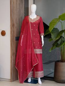 COLECCIÓN ESPECIAL DE ROPA DE DISEÑADOR PARA FESTIVALES, seda romana bordada con lentejuelas en el interior - Product Image 4