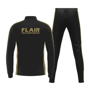 Men's <b>Retro</b> High Quality Soccer Jersey Track Suit Winter Sports Set with Customizable Name and Logo Printing - Product Image 2