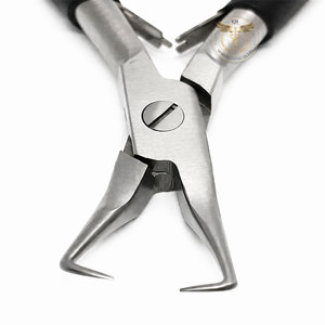 Pinzas para Remover Extensiones de Cabello, Mango Negro, Acero Inoxidable, Herramienta para Remover Extensiones de Cabello con Anillos Micro y Nano, Uso en Salón - Product Image 3