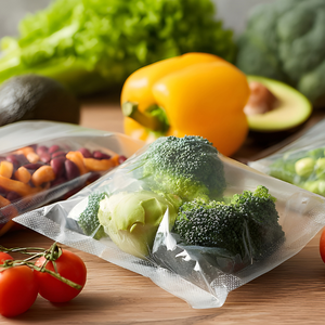 Sacs sous vide en nylon de qualité alimentaire avec fermeture éclair, emballage plastique transparent pour la conservation de la viande - Product Image 4