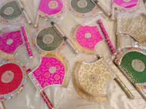 Abanicos Decorativos para Fiestas, Recuerdos para Ramadán, Nikkah, Bodas de Henna, Regalos Reutilizables, Obsequios de Mehendi, Shaadi, Eid - Product Image 2