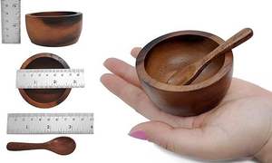 Cuencos de Madera Ecológicos de Gran Tamaño en Varios Tamaños para el Hogar, Tiendas de Cocina, Fiestas y Servicio de Alimentos - Product Image 2