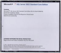 SQL Server 2022 Standard DVD 정품 패키지, 100% 글로벌 온라인 정품 인증, 다국어 버전 라이선스, 6개월 보증