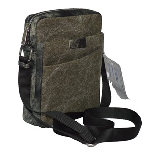 Sacs bandoulière messager vintage décontractés en cuir véritable et toile pour hommes, vente en gros, collection été - Product Image 2