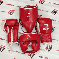 Kit de Boxe Personnalisé de Qualité Supérieure Jaune et Blanc : Gants de Boxe, Casque de Protection, Protège-Genoux, Ensemble d'Entraînement et de Protection pour la Boxe
