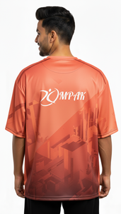 เสื้อยืดโอเวอร์ไซส์ผู้ชายสุดเทรนดี้ พิมพ์ลายแบบซับลิเมชั่น สไตล์ลำลองแนวสตรีท ทรงหลวม - Product Image 2