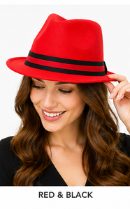 <b>Wide</b> Brim Fedora Hats for Men Women Premium 100% Cotton Breathable Fedora Hat Bulk Supplier - Product Image 4