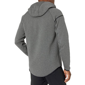 Sudadera con capucha para hombre con cremallera completa, 100% algodón, teñido liso, transpirable, fabricada en Pakistán, para otoño, de fabricantes OEM - Product Image 2