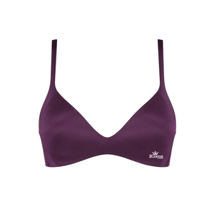<b>Top</b> Selling Wholesale Fitness Women High Support Sexy Sports Bra Breathable Solid Plain Dyed Front Logo Gym Running - Product Image 2