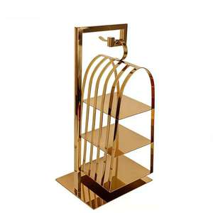 Attractive Design <b>Cake</b> Display Metal <b>Stand</b> Birthday or Christmas Party Decoration Metal <b>Cake</b> <b>Stand</b> Fruit <b>Cake</b> Serving - Product Image 1