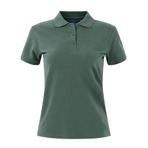 Camiseta polo orgánica para mujer, ecológica, de manga corta, transpirable, diseño liso, ropa personalizada, moda para el día a día - Product Image 1