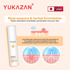 Yukazan Derma Bruma de Agua de Rosas 120ml Hidratante con Ácido Hialurónico para Piel Sensible con Acné Alta Calidad Más Vendido - Product Image 1