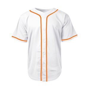 Wholesale Plus Size Baseball Jersey Custom Team Wear Breathable Quick Dry Anti Bacterial Polyester Baseball Jersey Sportswear - Product Image 4