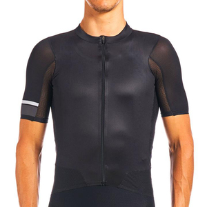 Maillot de Ciclismo para Hombre, Manga Corta, Negro, Marrón, Rojo, Gris, Diseño Geométrico, Cierre Frontal Completo, Poliéster, Secado Rápido, Transpirable, Ropa Deportiva - Product Image 5
