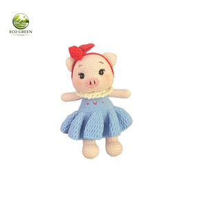 Llavero Mosquetón Ecológico al por Mayor con Diseño de Anime, Muñeco de Peluche de Animales Hecho a Mano, Colgante para Bolso, Suave (Cerdo, Oso, Tigre, Conejo) - Product Image 4