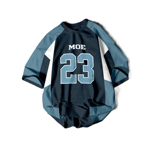 Maillot de football américain 2026 à manches raglan pour homme, coupe ample et oversize, color block, maille respirante, style hip-hop streetwear, maillot de sport - Product Image 3